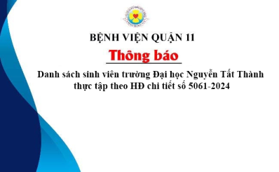 Danh sách sinh viên trường Đại học Nguyễn Tất Thành thực tập theo HĐ chi tiết số 5061-2024